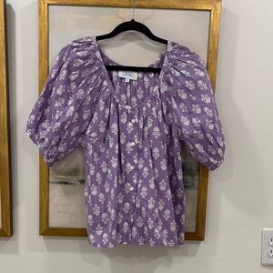 LIVRO Floral Lilac Blouse M